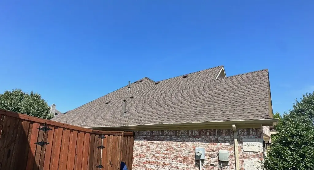 Completed roof replacement project in Macon